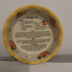Temptations by Tara Seasonal 12oz Pumpki Pie Recipe Bowl Hand-painted Hand-craft